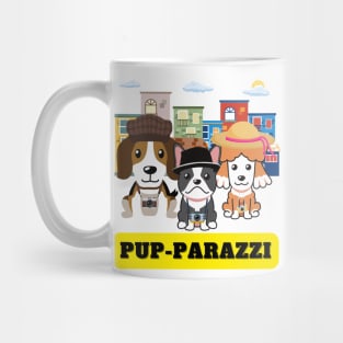 Pup-parazzi street - beagle french poodle french bulldog Mug